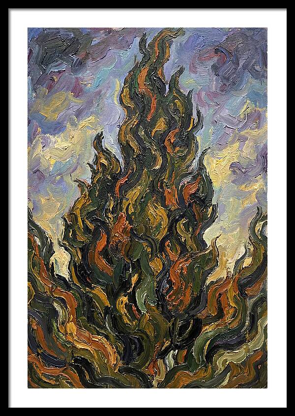 Tuscan Cypress Flames