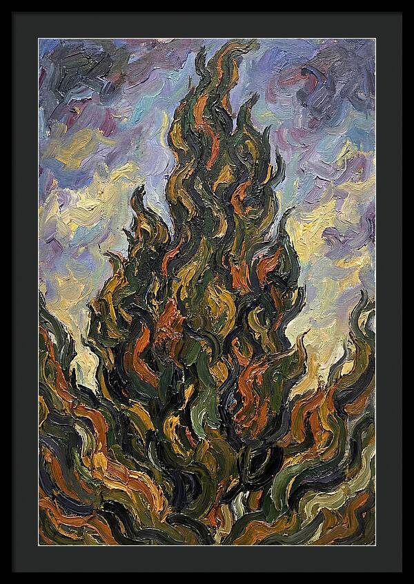 Tuscan Cypress Flames