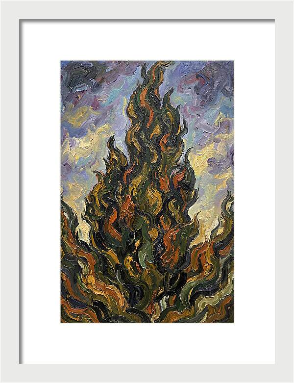 Tuscan Cypress Flames