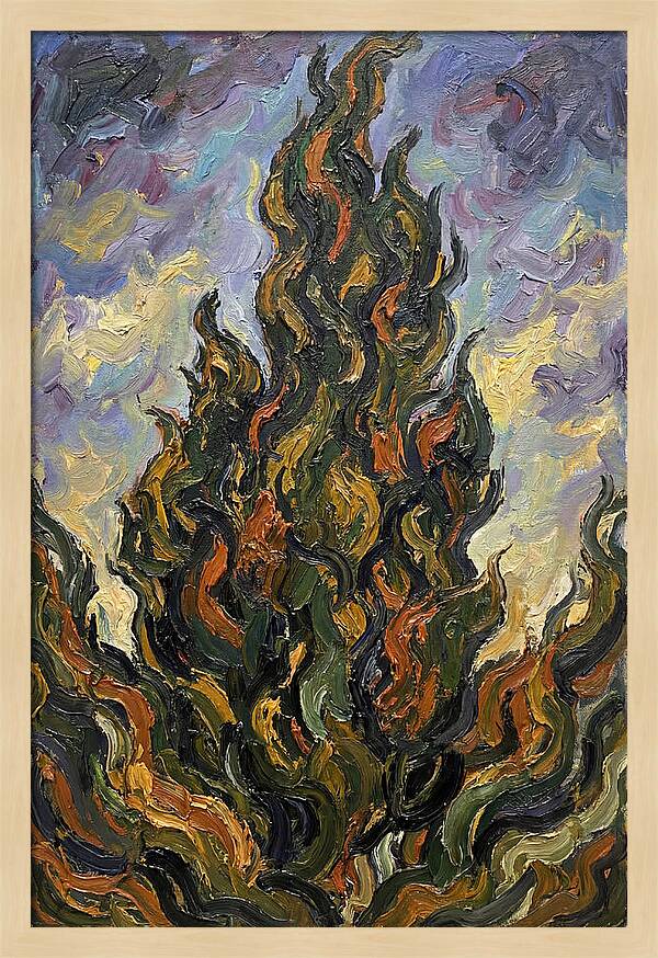 Tuscan Cypress Flames