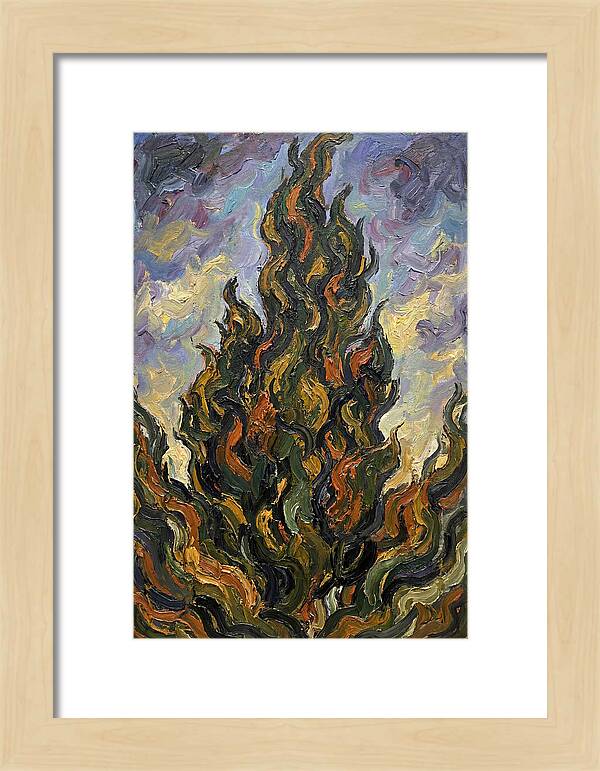 Tuscan Cypress Flames
