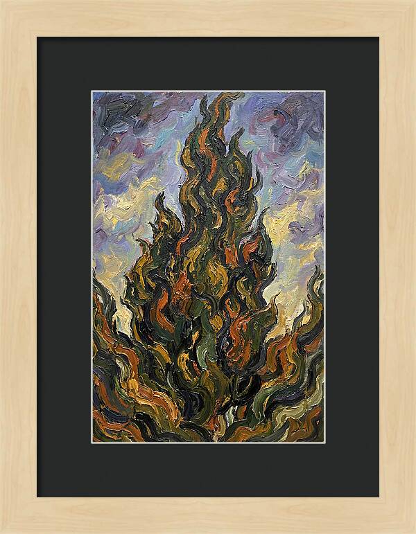 Tuscan Cypress Flames