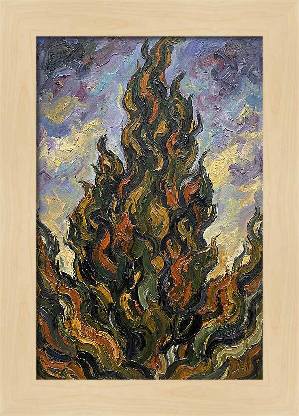 Tuscan Cypress Flames