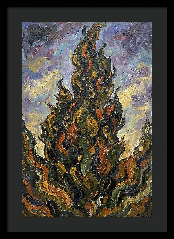 Tuscan Cypress Flames