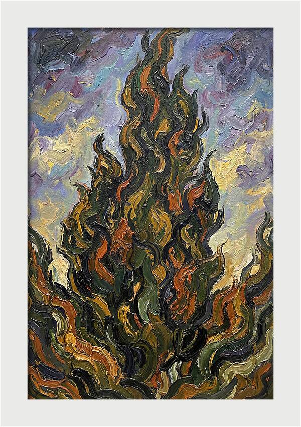 Tuscan Cypress Flames