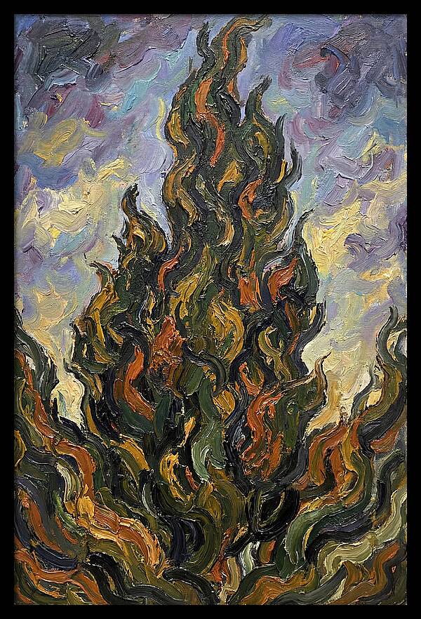 Tuscan Cypress Flames