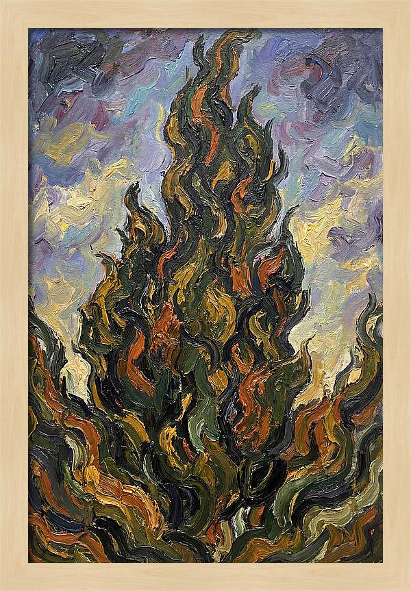 Tuscan Cypress Flames