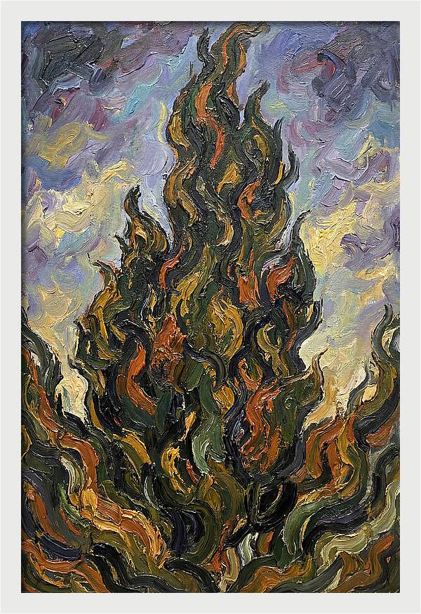 Tuscan Cypress Flames