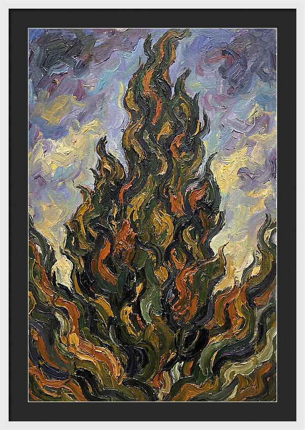 Tuscan Cypress Flames