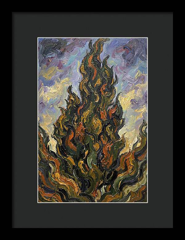 Tuscan Cypress Flames