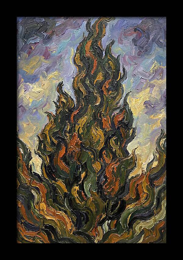 Tuscan Cypress Flames
