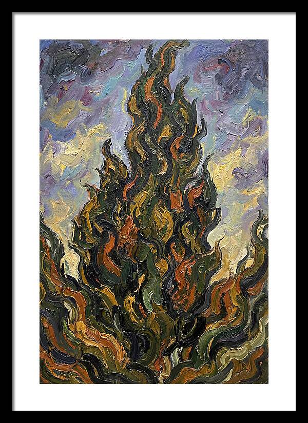 Tuscan Cypress Flames