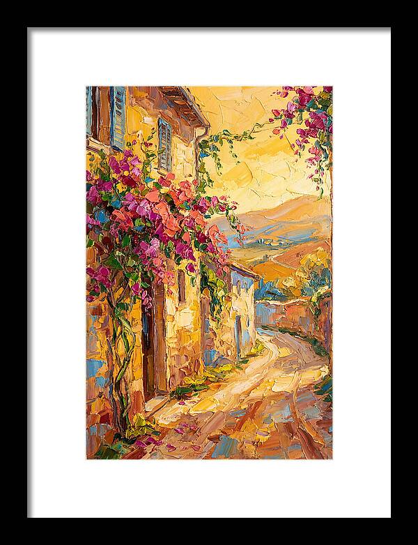 Tuscan Road In Bloom