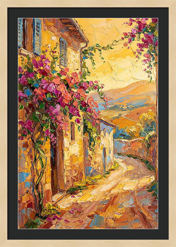 Tuscan Road In Bloom