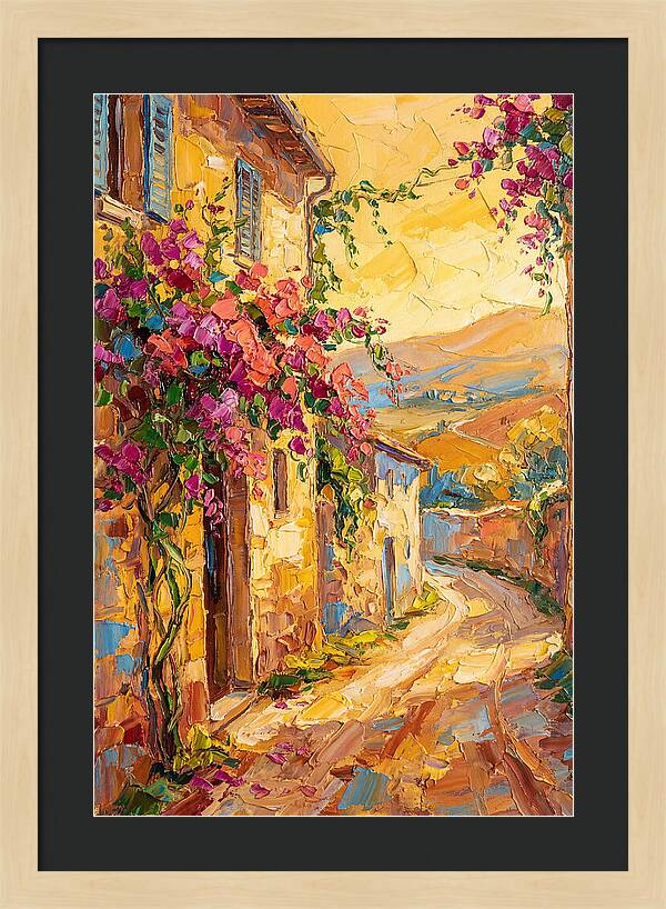Tuscan Road In Bloom