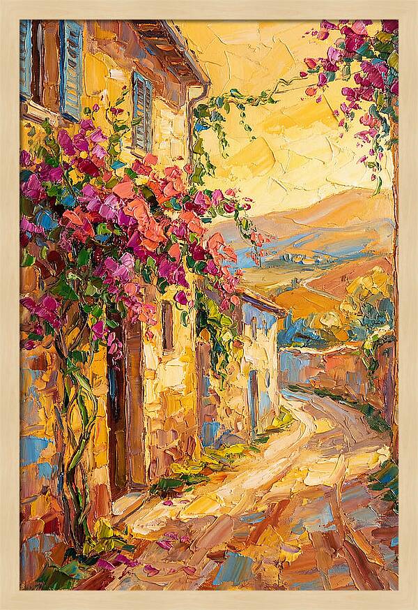 Tuscan Road In Bloom