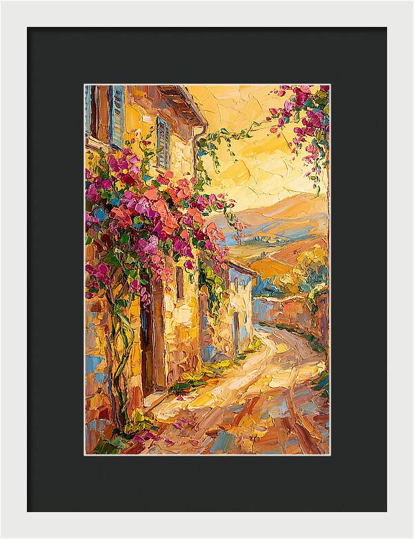 Tuscan Road In Bloom