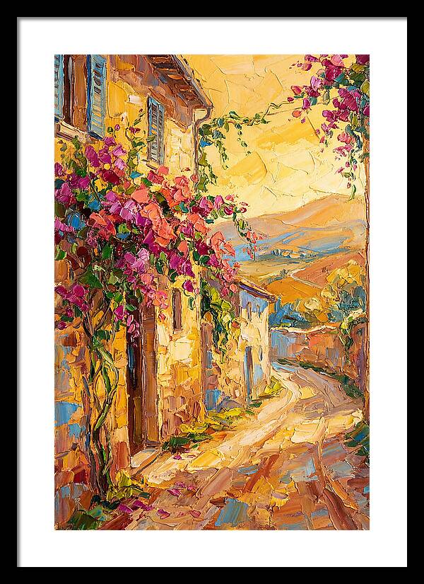 Tuscan Road In Bloom