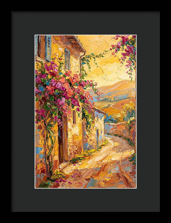 Tuscan Road In Bloom