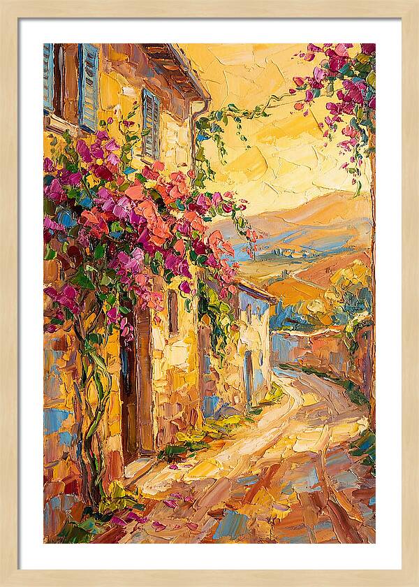 Tuscan Road In Bloom