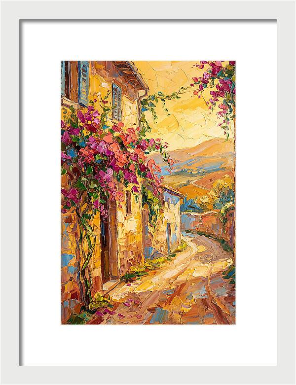 Tuscan Road In Bloom