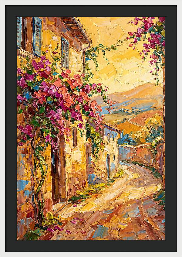 Tuscan Road In Bloom