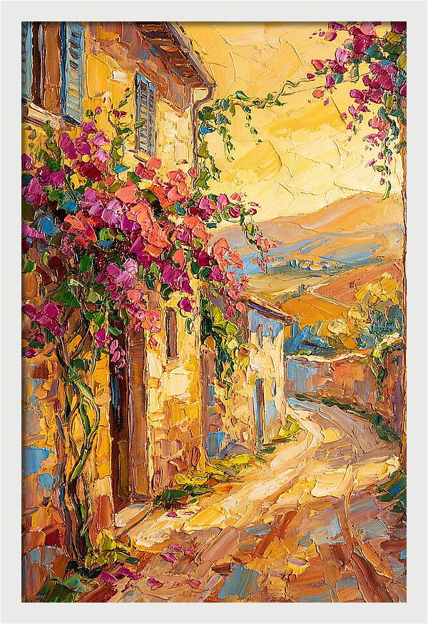 Tuscan Road In Bloom