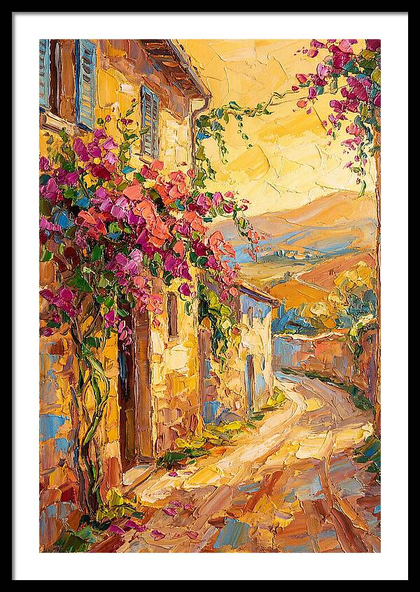 Tuscan Road In Bloom