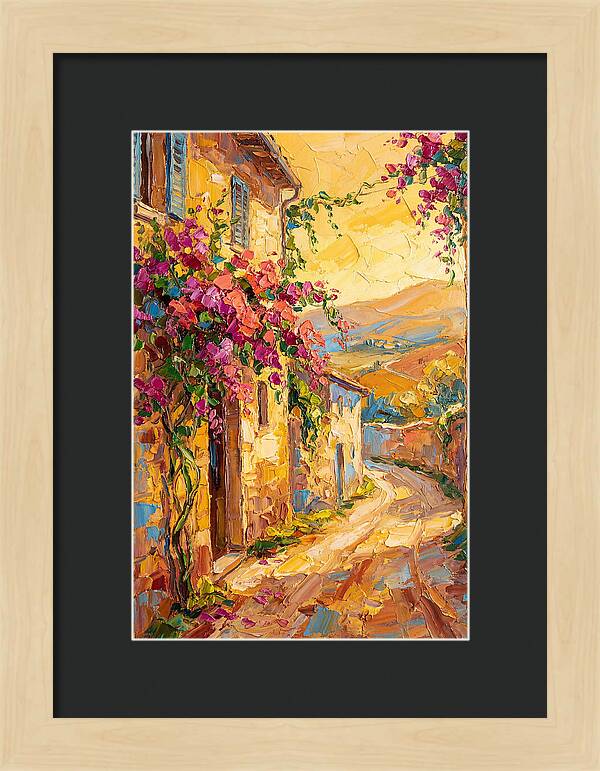 Tuscan Road In Bloom