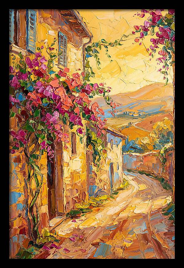 Tuscan Road In Bloom