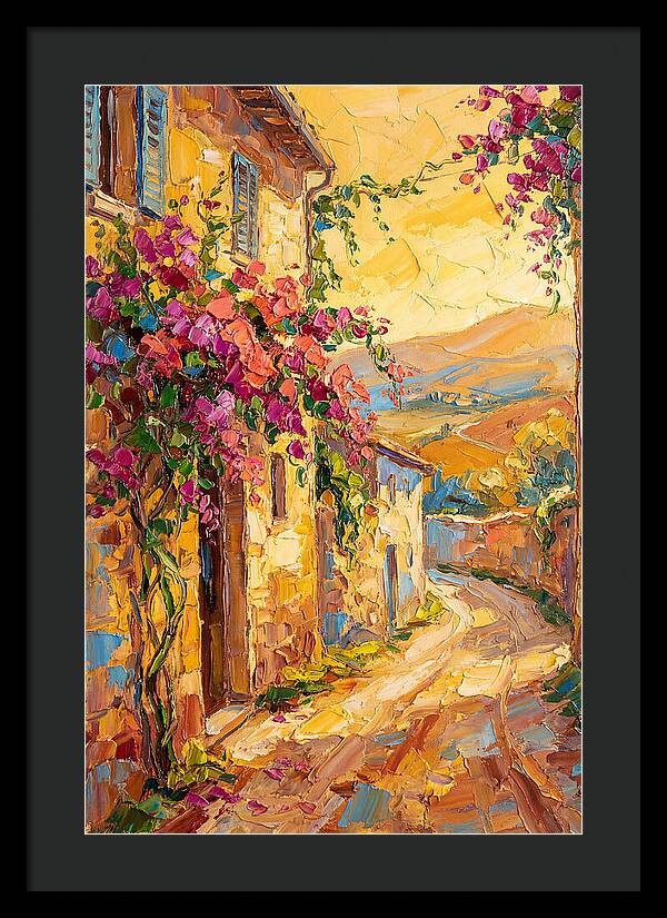 Tuscan Road In Bloom