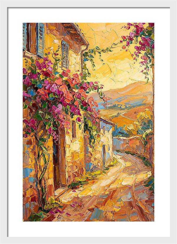 Tuscan Road In Bloom
