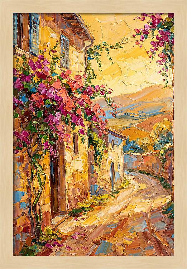Tuscan Road In Bloom