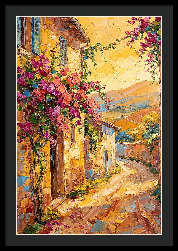 Tuscan Road In Bloom