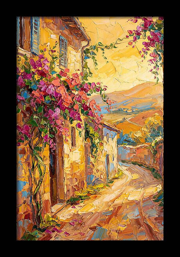 Tuscan Road In Bloom