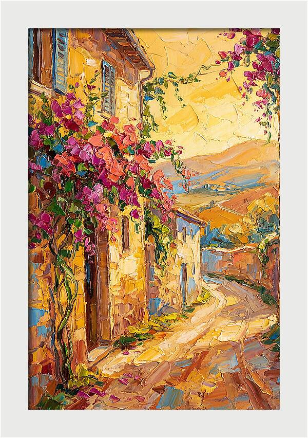 Tuscan Road In Bloom