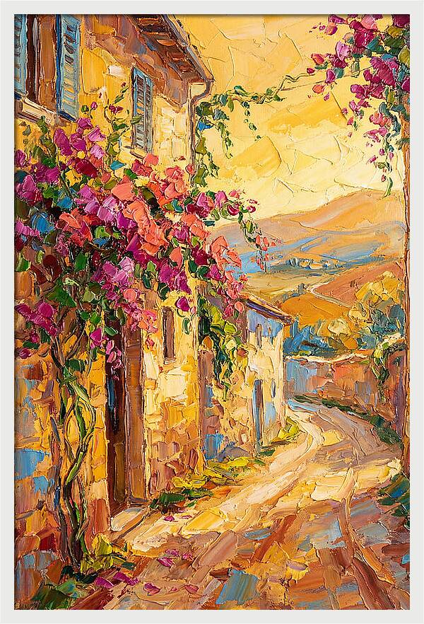 Tuscan Road In Bloom