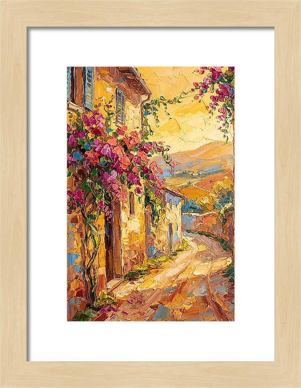 Tuscan Road In Bloom