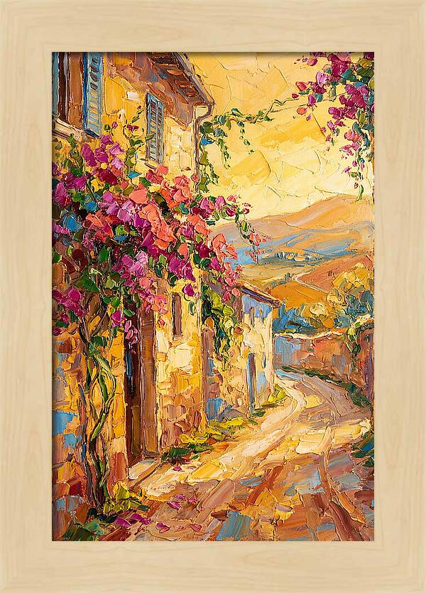 Tuscan Road In Bloom
