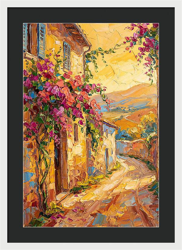 Tuscan Road In Bloom