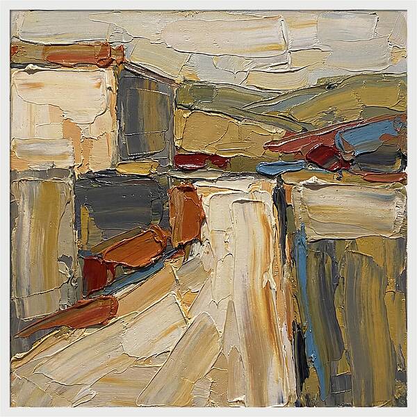 Tuscan Road In Palette Knife Style