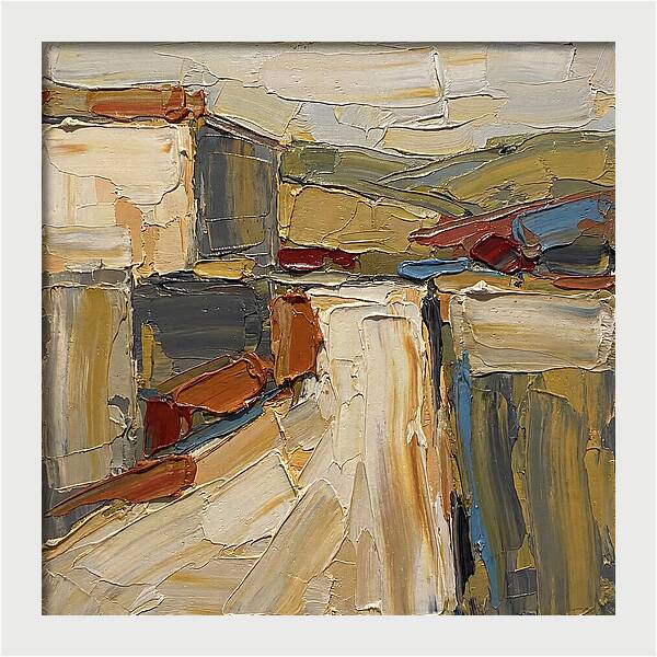 Tuscan Road In Palette Knife Style