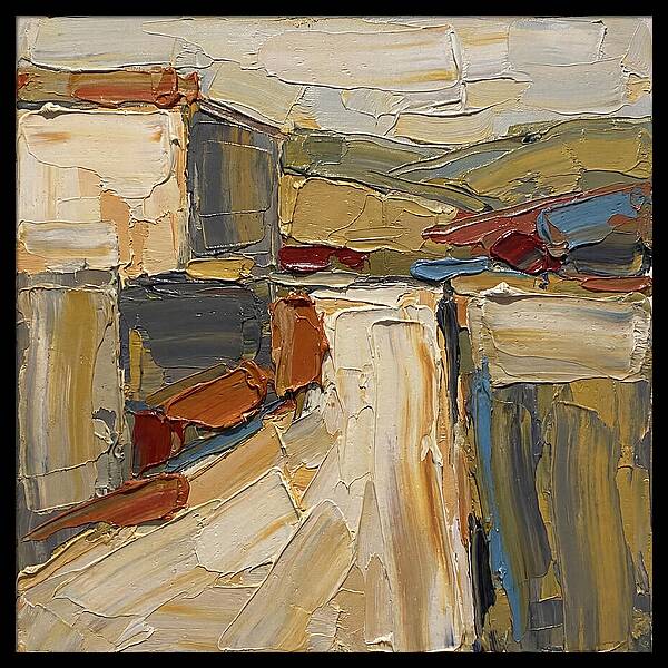Tuscan Road In Palette Knife Style