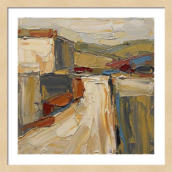 Tuscan Road In Palette Knife Style