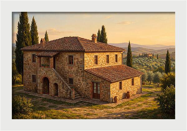 Tuscan Serenity In Bloom