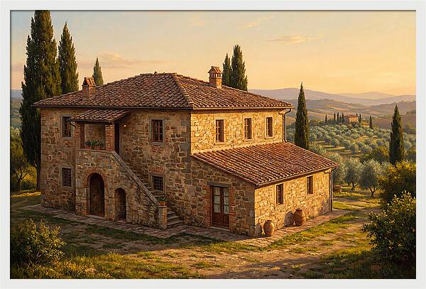 Tuscan Serenity In Bloom