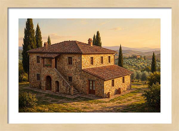 Tuscan Serenity In Bloom
