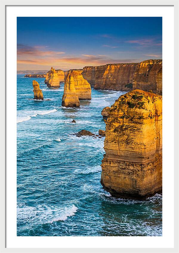 Twelve Apostles At Golden Hour