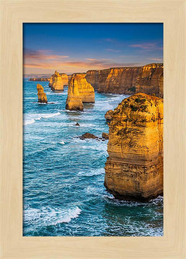 Twelve Apostles At Golden Hour