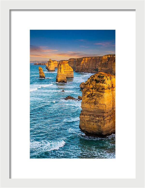 Twelve Apostles At Golden Hour